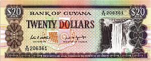 ГАЙАНА 20 ДОЛЛАРОВ 1