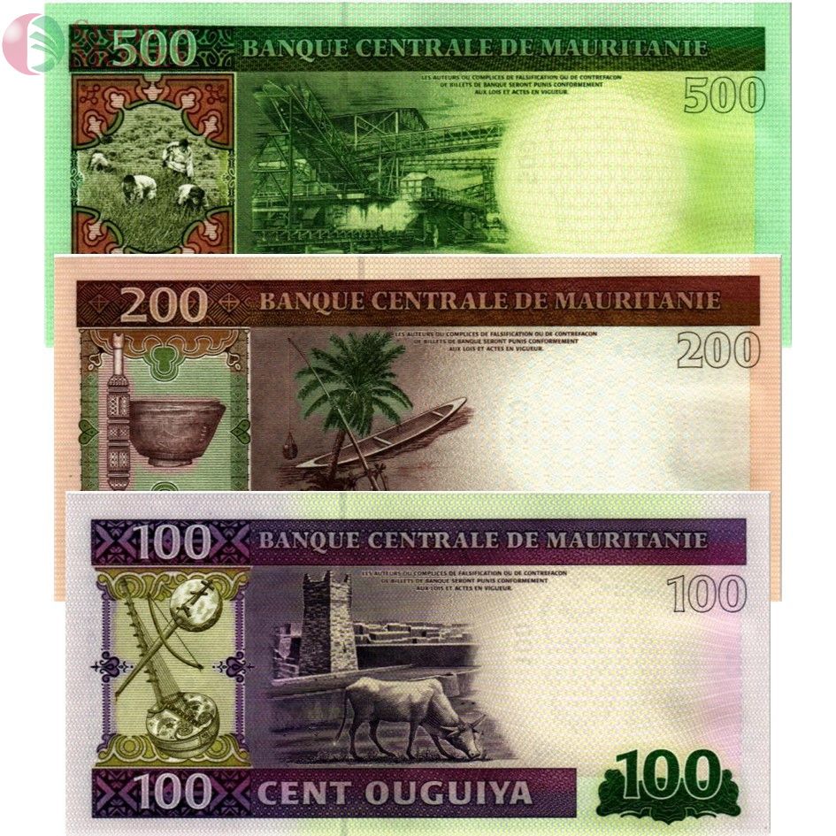 МАВРИТАНИЯ НАБОР 100 200 500 УГИЙ 2