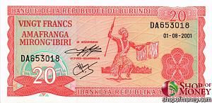 БУРУНДИ 20 ФРАНКОВ 1