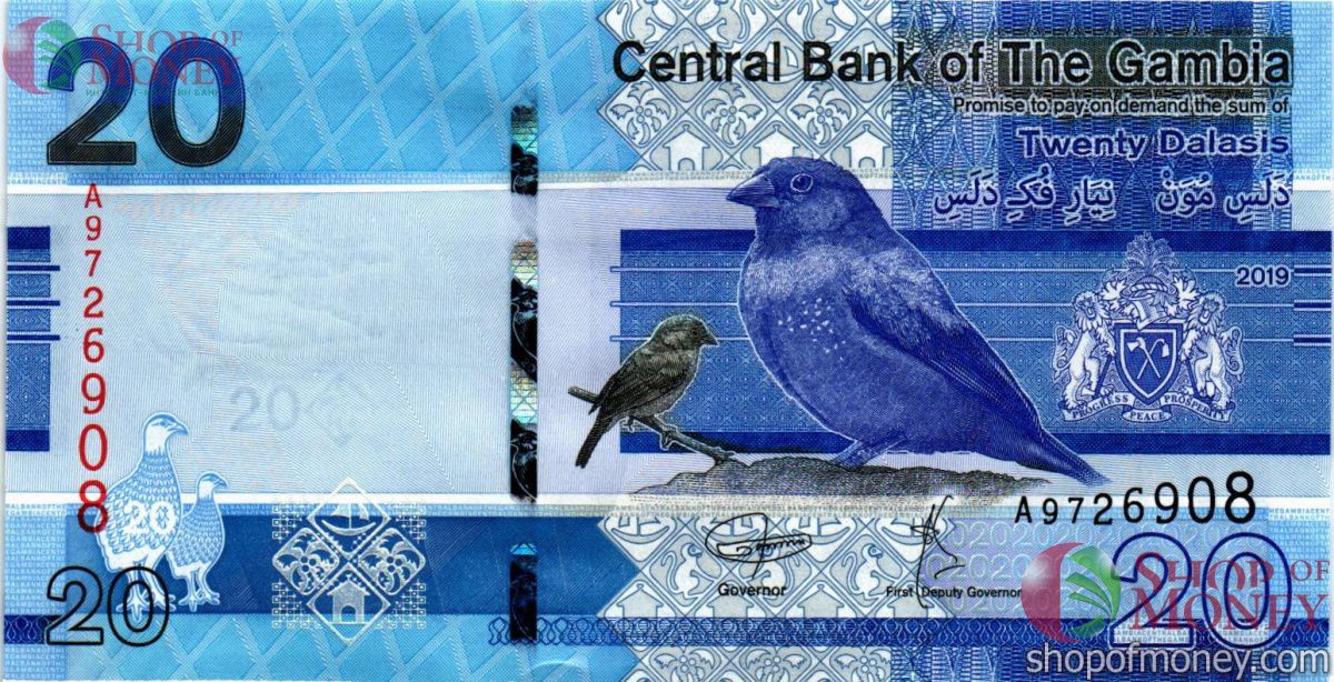 ГАМБИЯ 20 ДАЛАСИ 1
