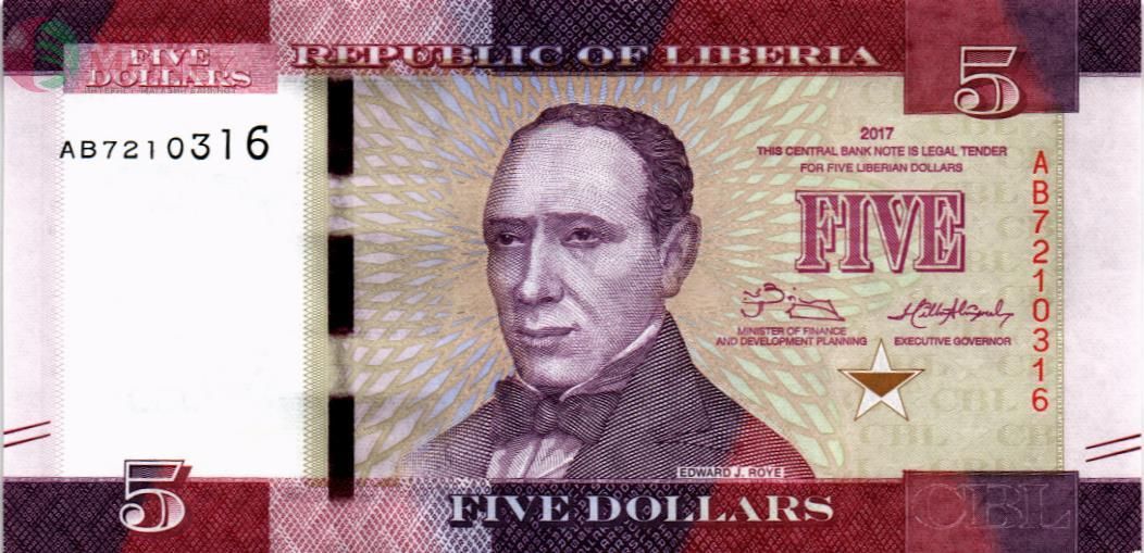 ЛИБЕРИЯ 5 ДОЛЛАРОВ 1