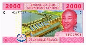 CAS - ЧАД 2000 ФРАНКОВ (C) 1
