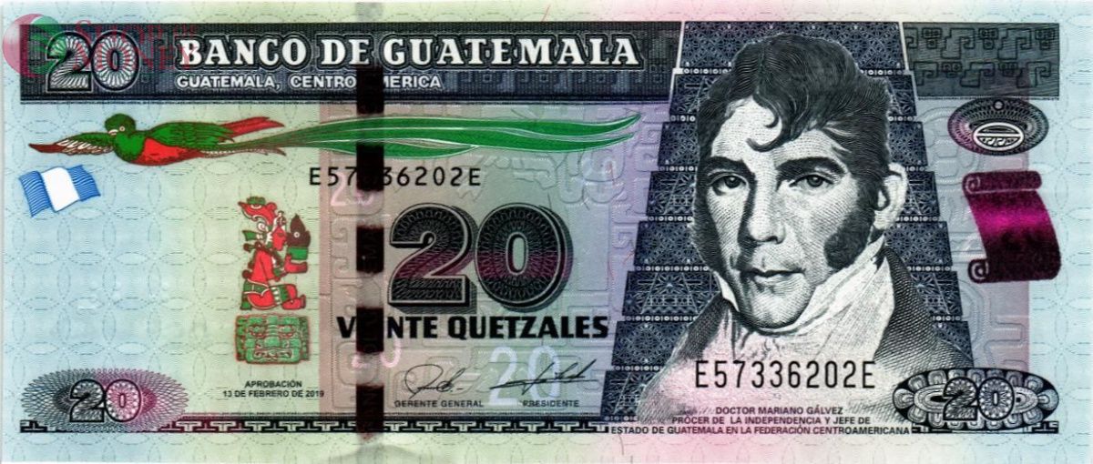 ГВАТЕМАЛА 20 КЕТСАЛЬ 1