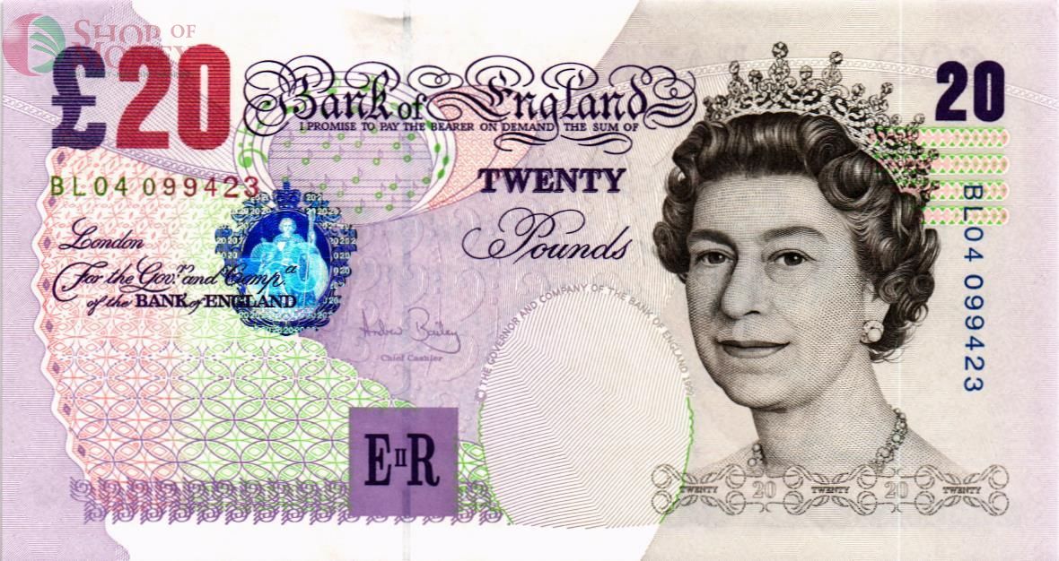 ВЕЛИКОБРИТАНИЯ/АНГЛИЯ 20 ФУНТОВ 1