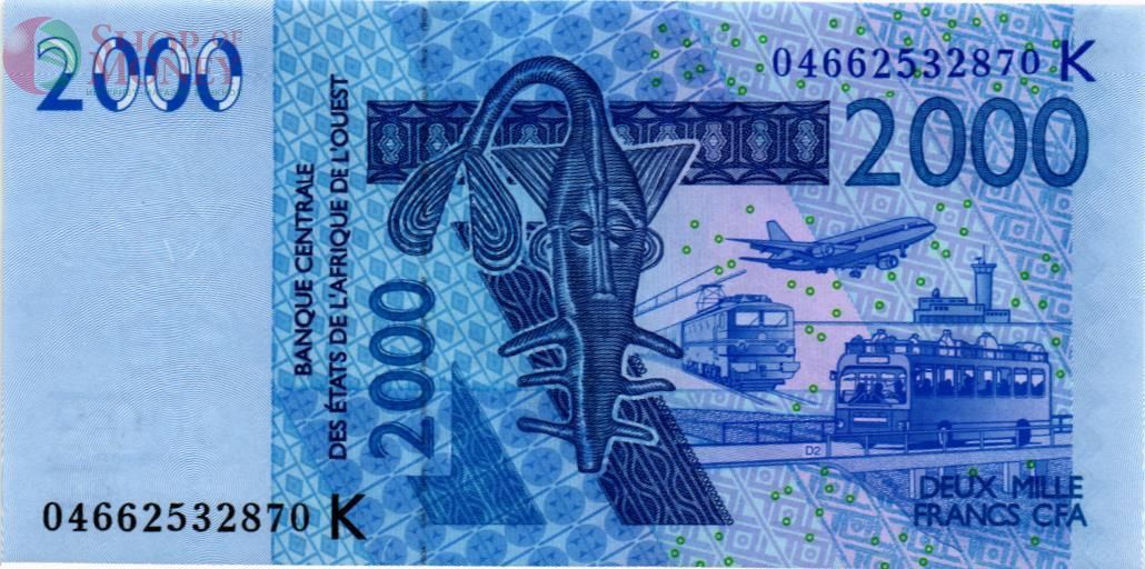 WAS - СЕНЕГАЛ 2000 ФРАНКОВ (K) 1