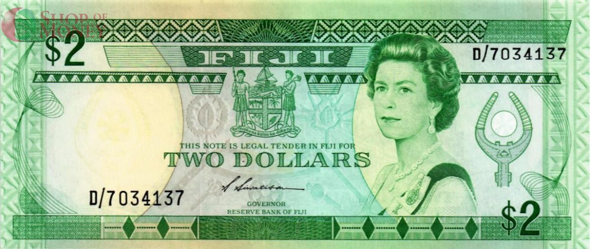 ФИДЖИ 2 ДОЛЛАРА 1