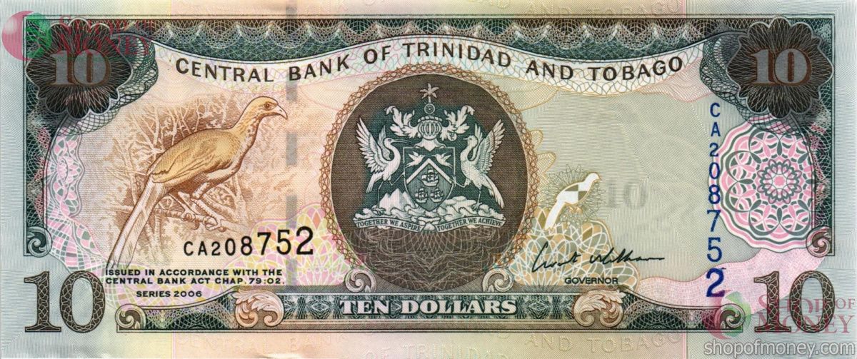 ТРИНИДАД И ТОБАГО 10 ДОЛЛАРОВ 1
