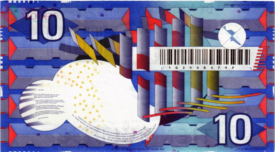 НИДЕРЛАНДЫ 10 ГУЛЬДЕНОВ 2