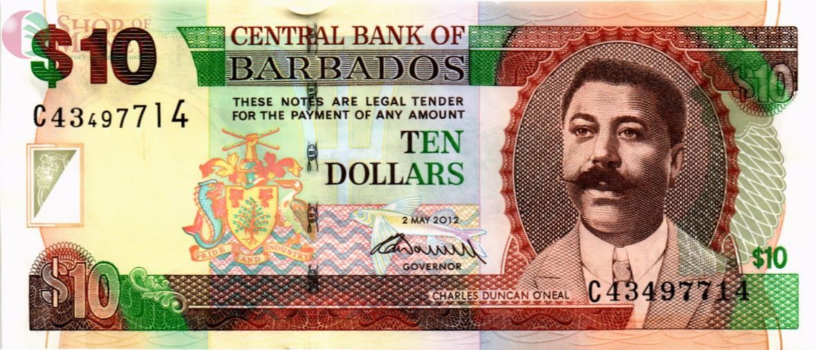 БАРБАДОС 10 ДОЛЛАРОВ 1