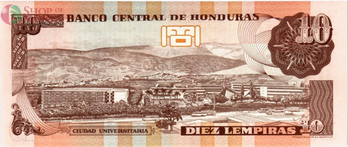 ГОНДУРАС 10 ЛЕМПИР 2
