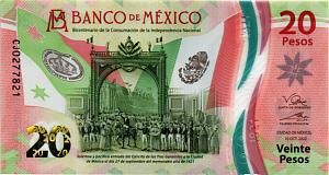 МЕКСИКА 20 ПЕСО (10.10.2022) 1