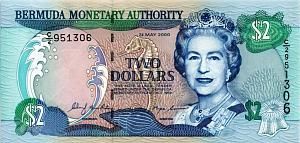 БЕРМУДСКИЕ ОСТРОВА 2 ДОЛЛАРА 1