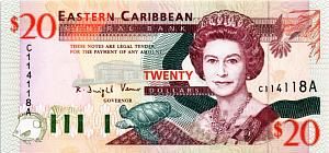 ВОСТОЧНЫЕ КАРИБЫ 20 ДОЛЛАРОВ (A - АНТИГУА) 1