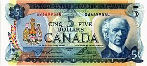 КАНАДА 5 ДОЛЛАРОВ 1