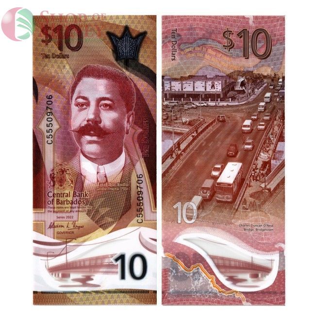 БАРБАДОС 2 5 10 20 50 100 ДОЛЛАРОВ 5