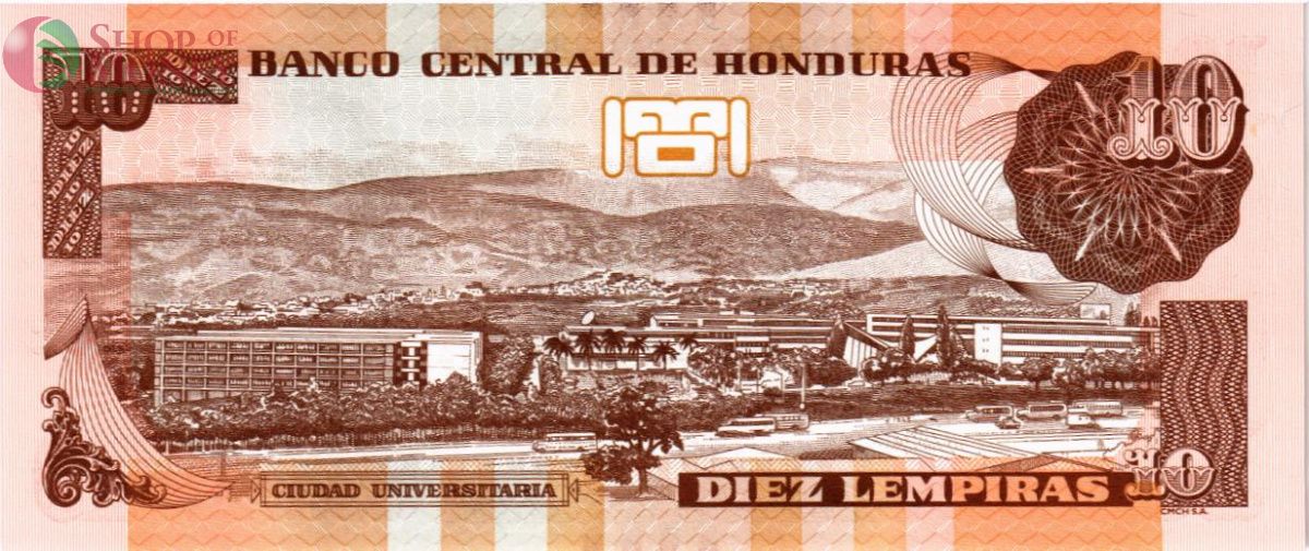 ГОНДУРАС 10 ЛЕМПИР 2