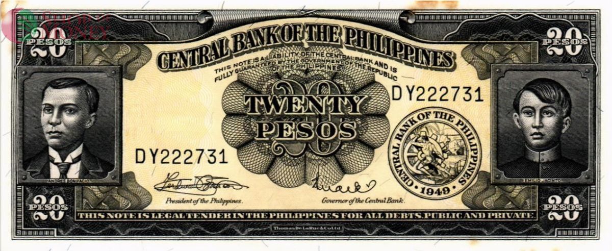 ФИЛИППИНЫ 20 ПЕСО 1