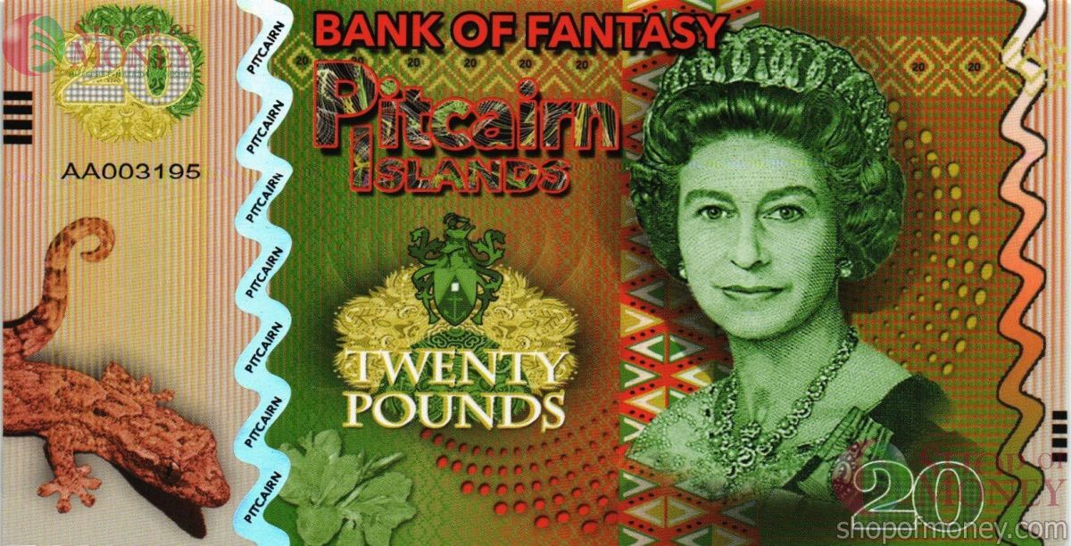 ОСТРОВА ПИТКЭРН 20 ФУНТОВ 1