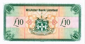 СЕВЕРНАЯ ИРЛАНДИЯ 10 ФУНТОВ (ULSTER BANK) 2