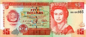 БЕЛИЗ 5 ДОЛЛАРОВ 1
