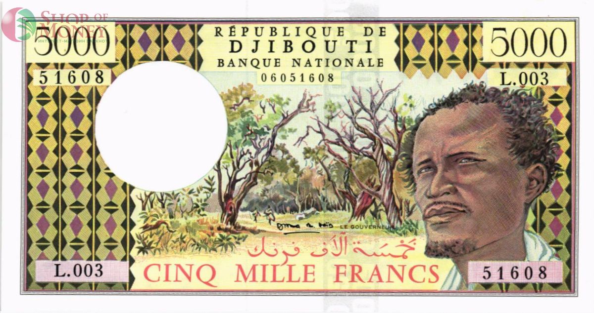 ДЖИБУТИ 5000 ФРАНКОВ 1