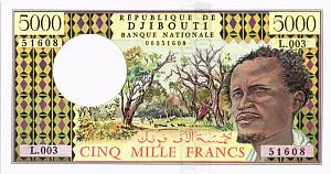 ДЖИБУТИ 5000 ФРАНКОВ 1