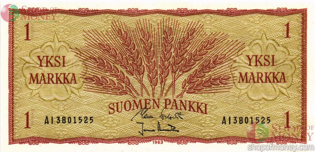 ФИНЛЯНДИЯ 1 МАРКА 1