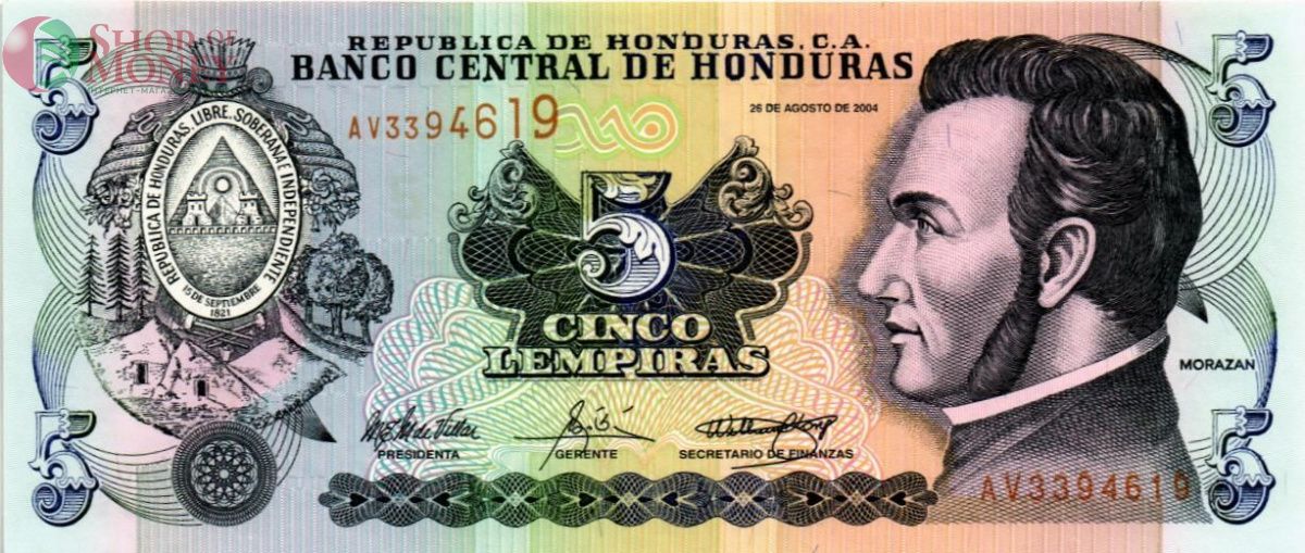ГОНДУРАС 5 ЛЕМПИР 1