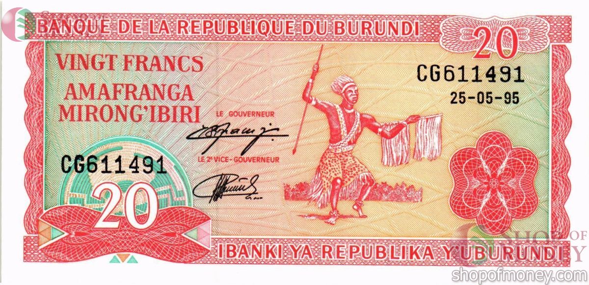 БУРУНДИ 20 ФРАНКОВ 1
