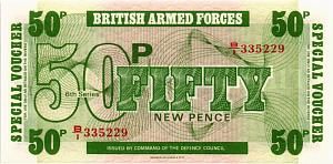 ВЕЛИКОБРИТАНИЯ / АНГЛИЯ 50 ПЕНСОВ (БРИТАНСКАЯ АРМИЯ) 1