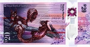 ШОТЛАНДИЯ 20 ФУНТОВ (ROYAL BANK OF SCOTLAND) 2