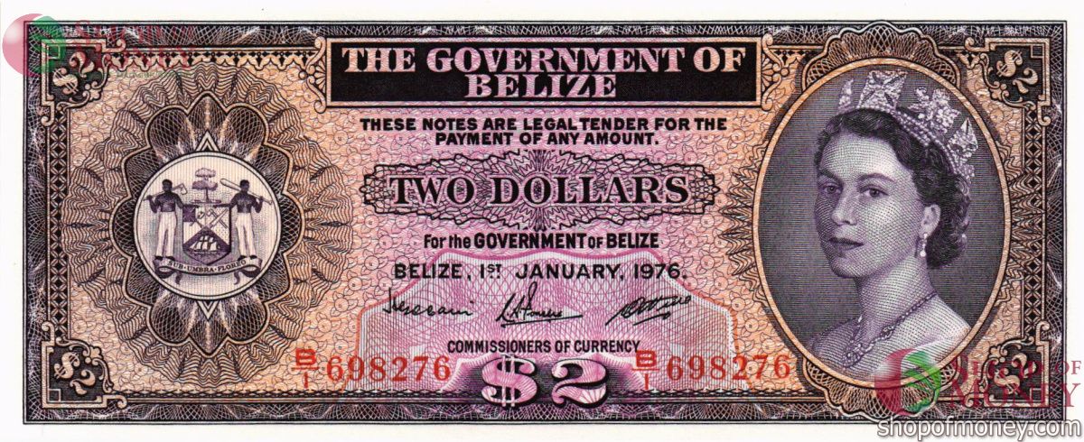 БЕЛИЗ 2 ДОЛЛАРА 1