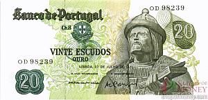 ПОРТУГАЛИЯ 20 ЭСКУДО 1