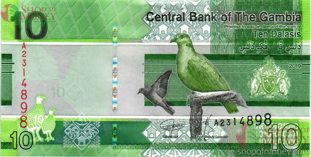 ГАМБИЯ 10 ДАЛАСИ 1