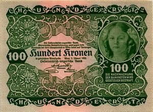 АВСТРИЯ 100 КРОН 1