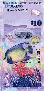БЕРМУДСКИЕ ОСТРОВА 10 ДОЛЛАРОВ 1