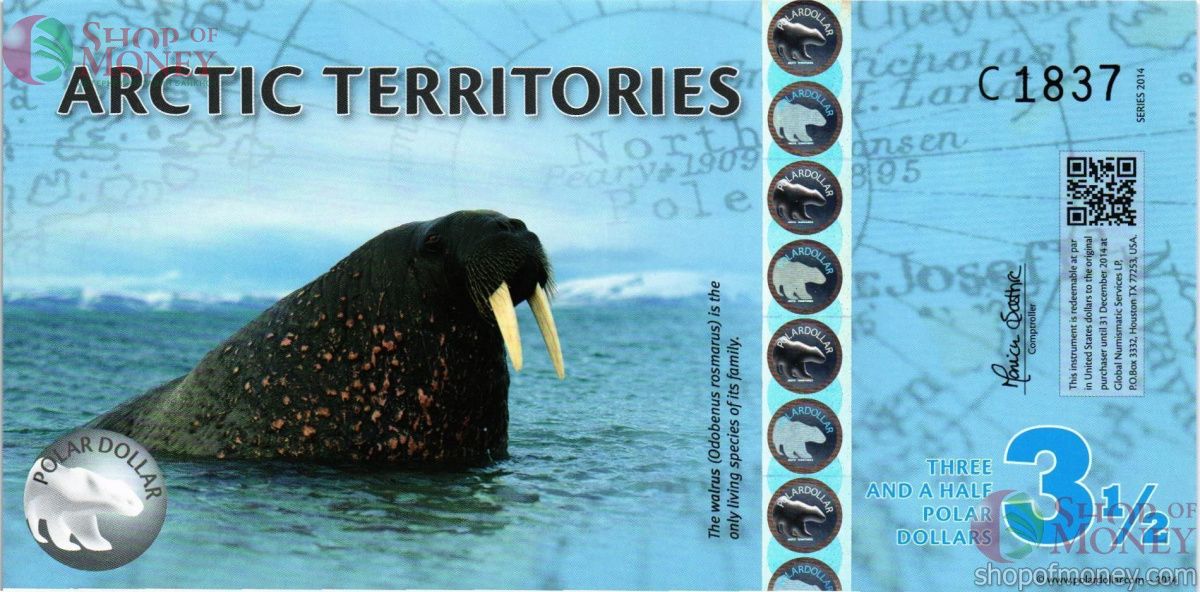 АРКТИЧЕСКИЕ ТЕРРИТОРИИ 3.5 ДОЛЛАРA 1