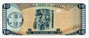 ЛИБЕРИЯ 10 ДОЛЛАРОВ 2
