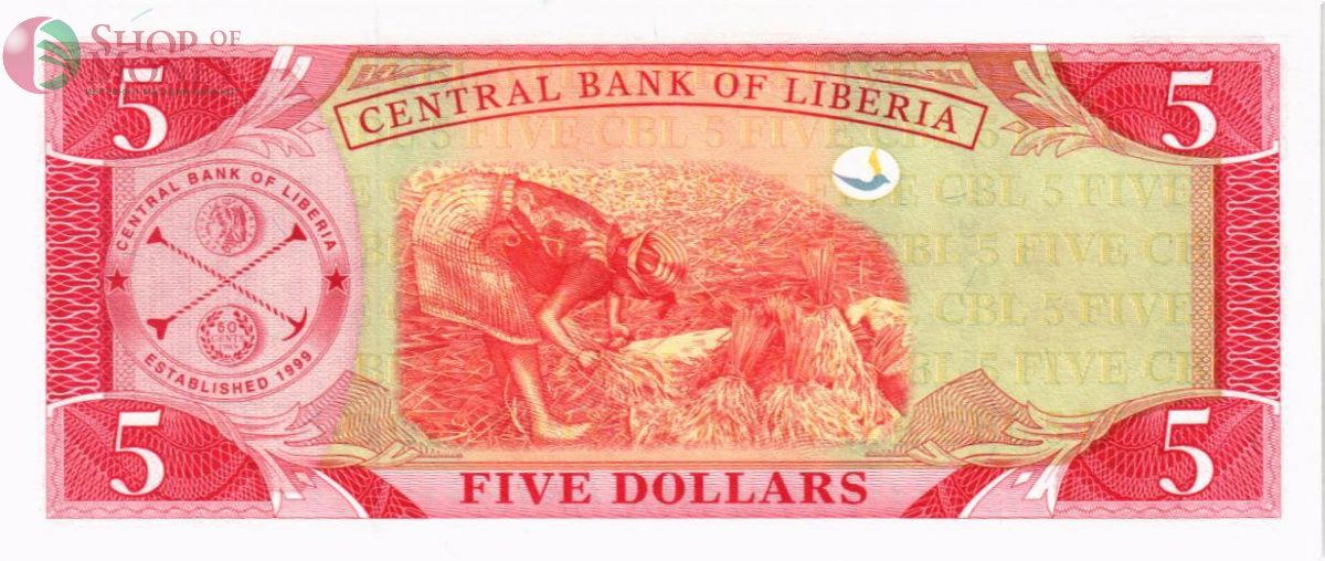 ЛИБЕРИЯ 5 ДОЛЛАРОВ 2