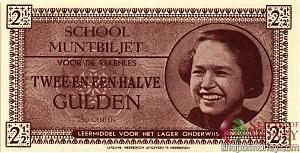 НИДЕРЛАНДЫ 2.5 ГУЛЬДЕНА (ШКОЛЬНЫЕ ДЕНЬГИ) 1