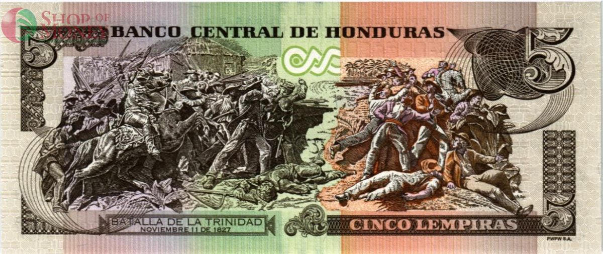 ГОНДУРАС 5 ЛЕМПИР 2