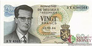 БЕЛЬГИЯ 20 ФРАНКОВ 1