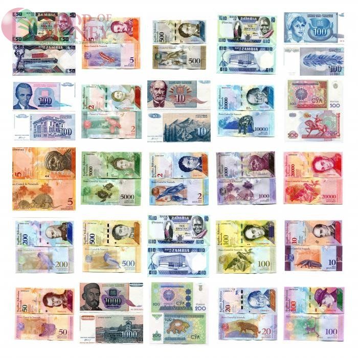 НАБОР 100 БАНКНОТ 5