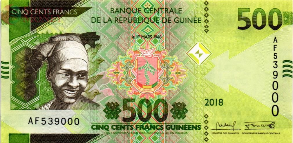 ГВИНЕЯ 500 ФРАНКОВ 1