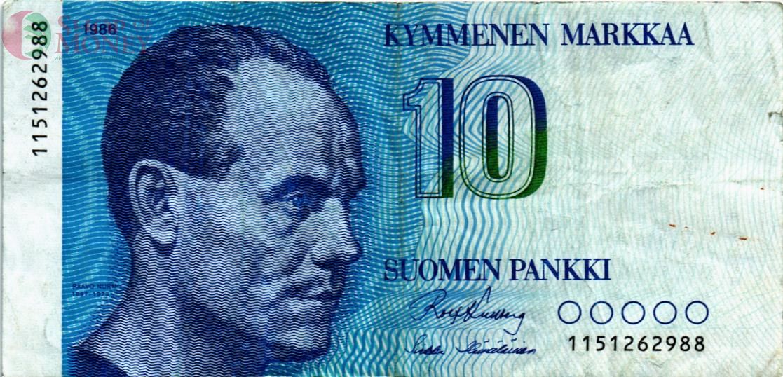 ФИНЛЯНДИЯ 10 МАРОК 1