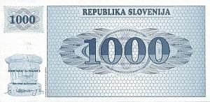 СЛОВЕНИЯ 1000 ТОЛАР 1