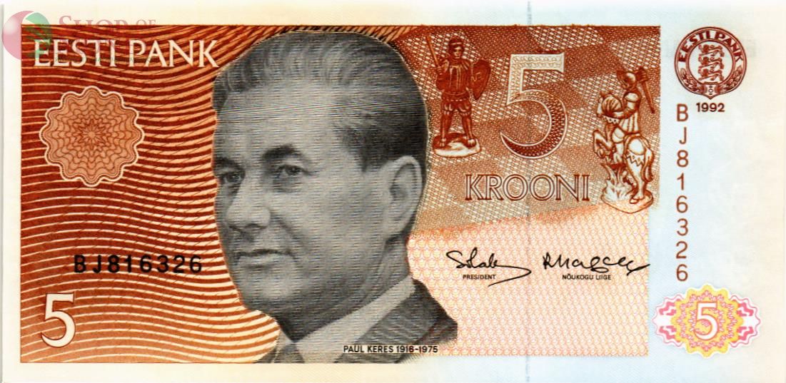 ЭСТОНИЯ 5 КРОН 1