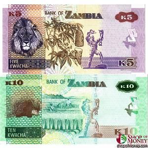 ЗАМБИЯ НАБОР 5 10 КВАЧА 2