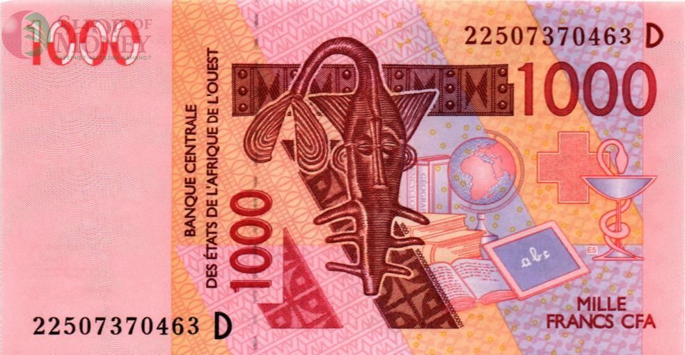 WAS - МАЛИ 1000 ФРАНКОВ (D) 1