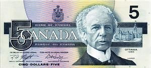 КАНАДА 5 ДОЛЛАРОВ 1